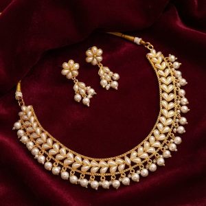 গোল্ডেন-পার্ল-চোকার-নেকল